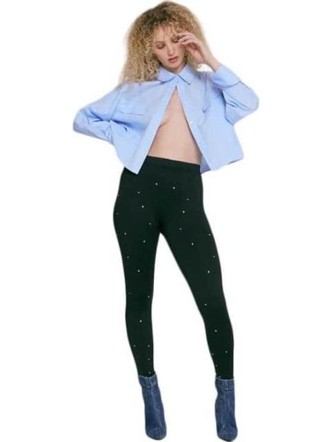 LEGGINGS CINTURA REGULAR NEGRO HOLLY LAND - Imagen 3