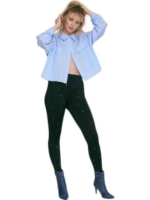 LEGGINGS CINTURA REGULAR NEGRO HOLLY LAND - Imagen 5