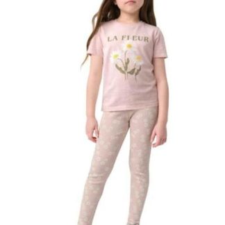 LEGGINGS DE ALGODON ROSA HOLLY LAND KIDS