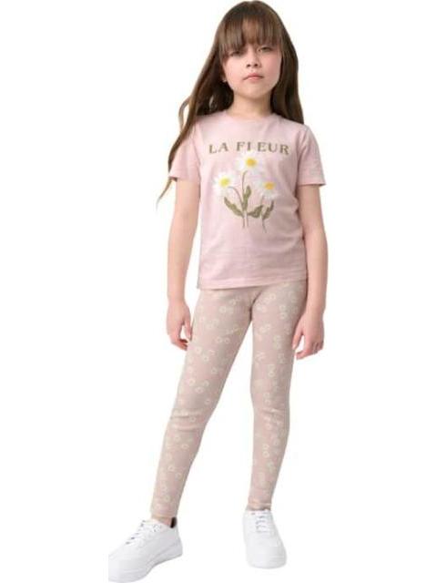LEGGINGS DE ALGODON ROSA HOLLY LAND KIDS
