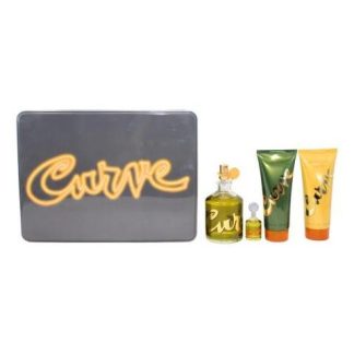 LIZ CLAIBORNE CURVE SET DE 4 PZ CON MINIATURA PARA HOMBRE