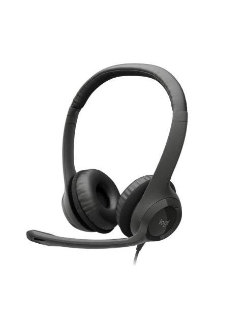 LOGITECH AUDIFONOS CON MICROFONO H390 ALAMBRICO USB NEGRO - Imagen 7