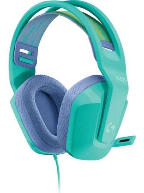 LOGITECH AUDIFONOS GAMER G335 PARA PC-XBOX-PS4-NINTENDO SWITCH ALAMBRICO 3.5MM MENTA - Imagen 3