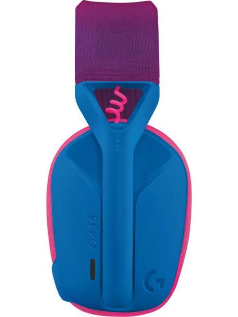 LOGITECH AUDIFONOS GAMER G435 PARA PC-PS4-PS5 INALAMBRICO USB-A AZUL-ROSA - Imagen 4