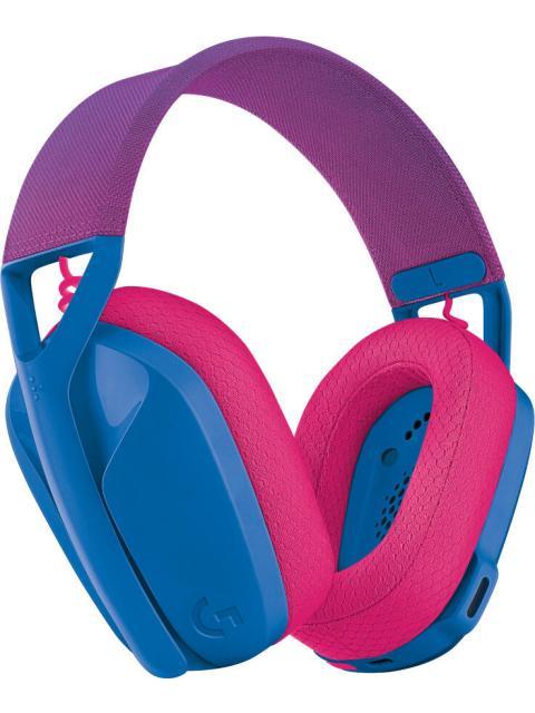 LOGITECH AUDIFONOS GAMER G435 PARA PC-PS4-PS5 INALAMBRICO USB-A AZUL-ROSA - Imagen 6