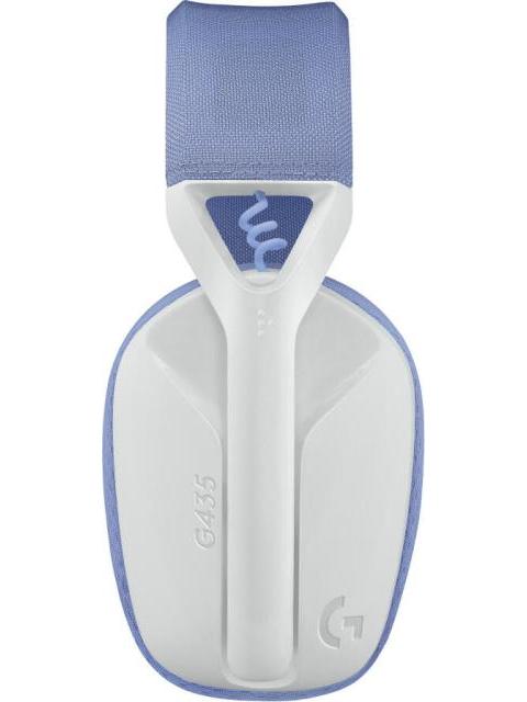 LOGITECH AUDIFONOS GAMER G435 PARA PC-PS4-PS5 INALAMBRICO USB-A BLANCO-LILA - Imagen 6
