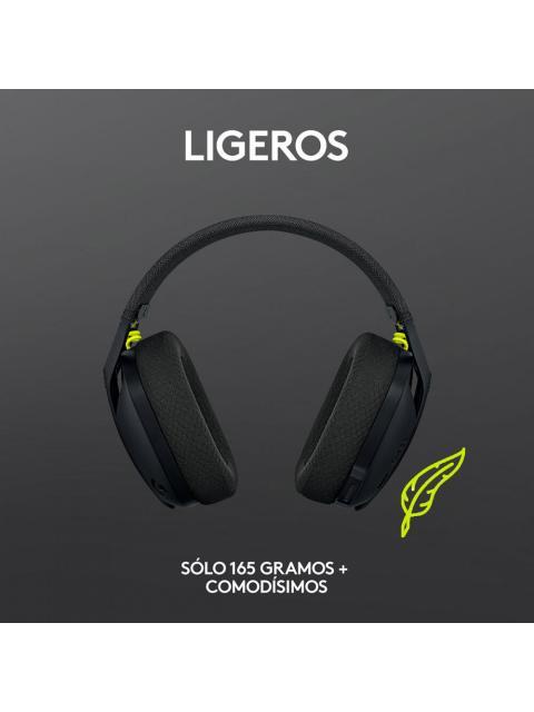 LOGITECH AUDIFONOS GAMER G435 PARA PC-PS4-PS5 INALAMBRICO USB-A NEGRO - Imagen 9