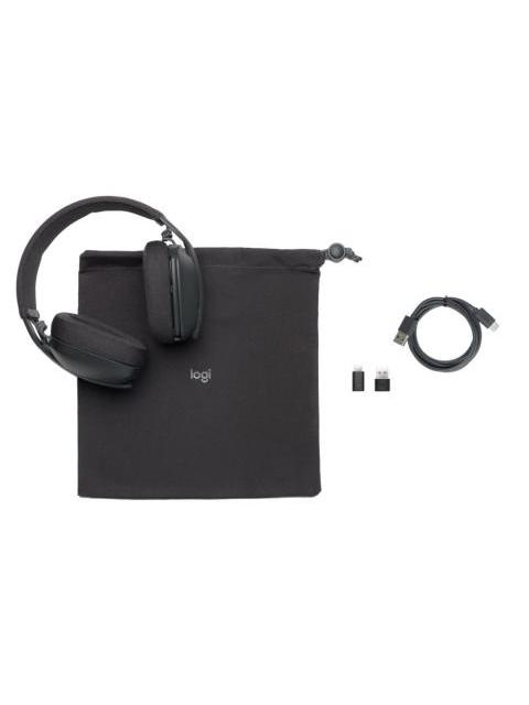LOGITECH AUDIFONOS ZONE VIBE WIRELESS TEAMS VERSION INALAMBRICO USB-A-USB-C GRAFITO - Imagen 7