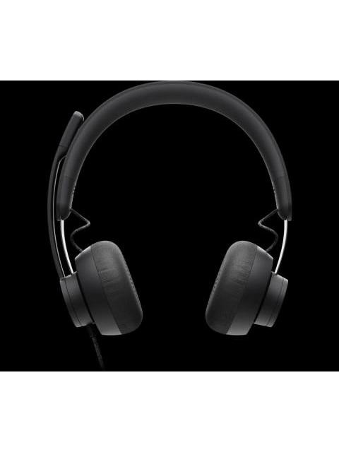 LOGITECH AUDIFONOS ZONE WIRED ALAMBRICO 1.9 METROS USB NEGRO - Imagen 2