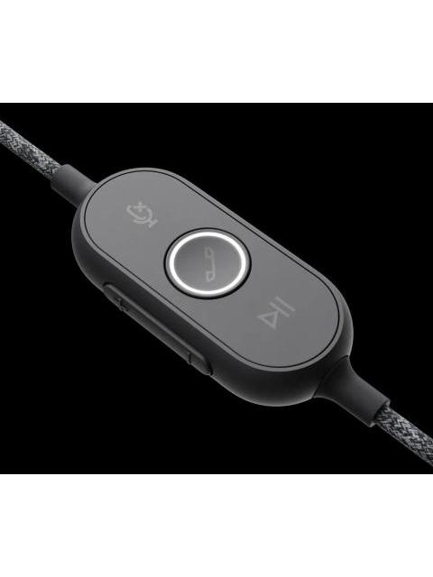 LOGITECH AUDIFONOS ZONE WIRED ALAMBRICO 1.9 METROS USB NEGRO - Imagen 3