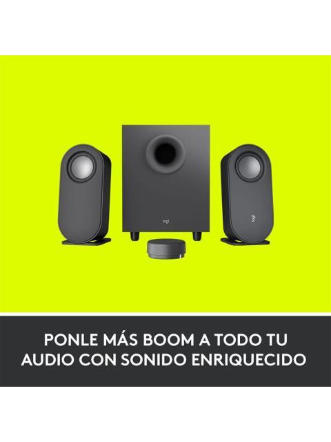 LOGITECH BOCINA CON SUBWOOFER Z407 BLUETOOTH ALAMBRICO-INALAMBRICO 40W RMS USB NEGRO - Imagen 7