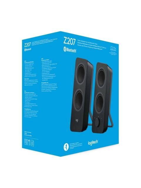 LOGITECH BOCINAS PARA COMPUTADORA Z207 BLUETOOTH INALAMBRICO 2.0 5W RMS NEGRO - Imagen 6