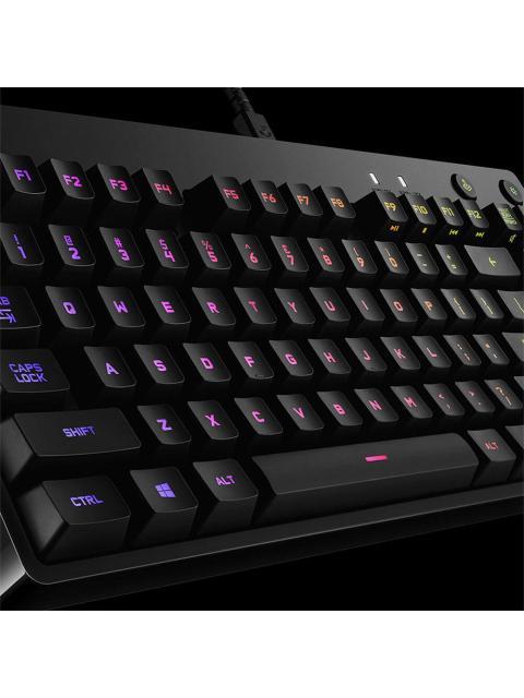 LOGITECH TECLADO GAMER G PRO RGB MECANICO SWITCH GX BLUE ALAMBRICO NEGRO (INGLES) - Imagen 6