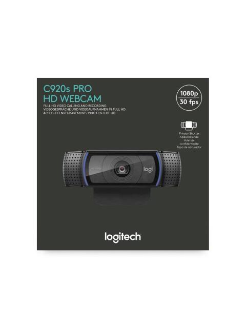 LOGITECH WEBCAM HD PRO C920S CON MICROFONO FULL HD 1920 X 1080 PIXELES USB 2.0 NEGRO - Imagen 8