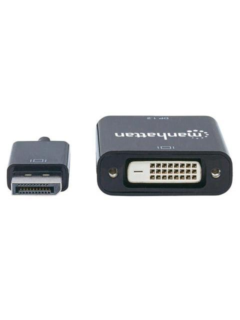 MANHATTAN ADAPTADOR DISPLAYPORT 1.2 MACHO - DVI-D HEMBRA 1.5CM NEGRO - Imagen 2