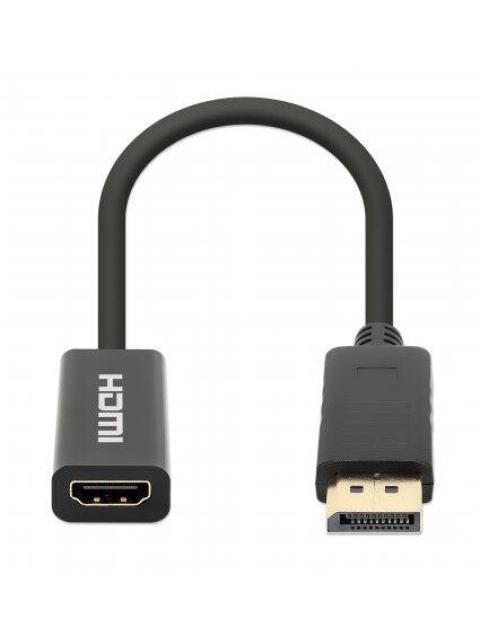 MANHATTAN ADAPTADOR DISPLAYPORT MACHO - HDMI A HEMBRA NEGRO - Imagen 3