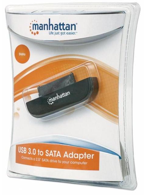 MANHATTAN ADAPTADOR SUPERSPEED USB 3.0 MACHO - SATA 2.5 MACHO 40CM - Imagen 2