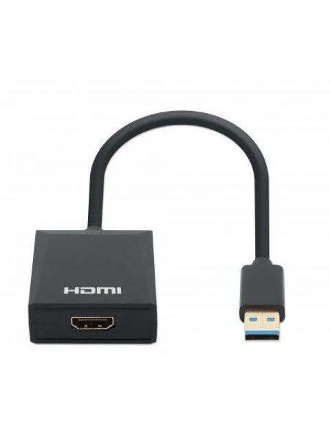 MANHATTAN ADAPTADOR USB 3.0 MACHO - HDMI HEMBRA NEGRO - Imagen 3