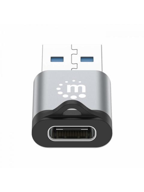 MANHATTAN ADAPTADOR USB 3.0 MACHO - USB C HEMBRA GRIS - Imagen 3