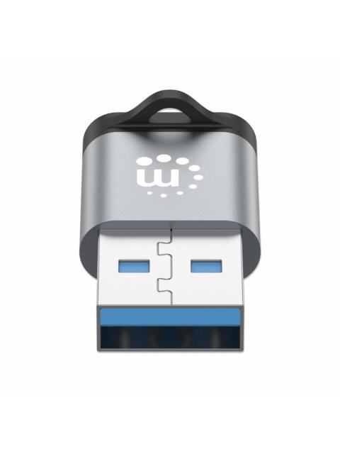 MANHATTAN ADAPTADOR USB 3.0 MACHO - USB C HEMBRA GRIS - Imagen 4
