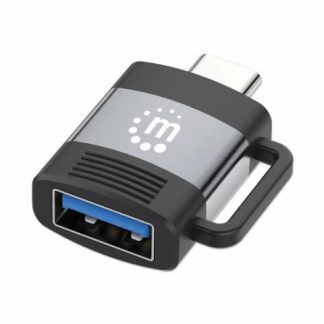 MANHATTAN ADAPTADOR USB 3.0 MACHO - USB C HEMBRA NEGRO-GRIS