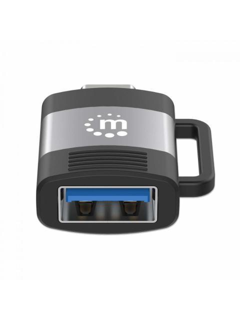 MANHATTAN ADAPTADOR USB 3.0 MACHO - USB C HEMBRA NEGRO-GRIS - Imagen 3