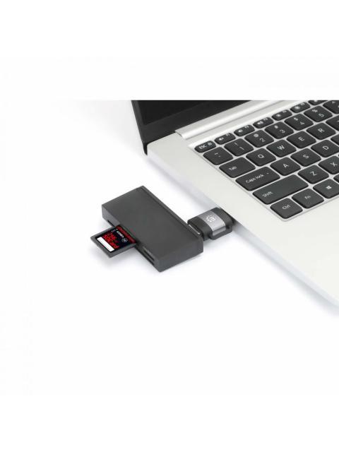 MANHATTAN ADAPTADOR USB 3.0 MACHO - USB C HEMBRA NEGRO-GRIS - Imagen 7