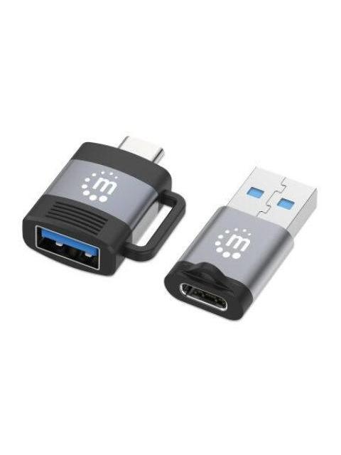 MANHATTAN ADAPTADOR USB-A-C MACHO - USB-A-C HEMBRA