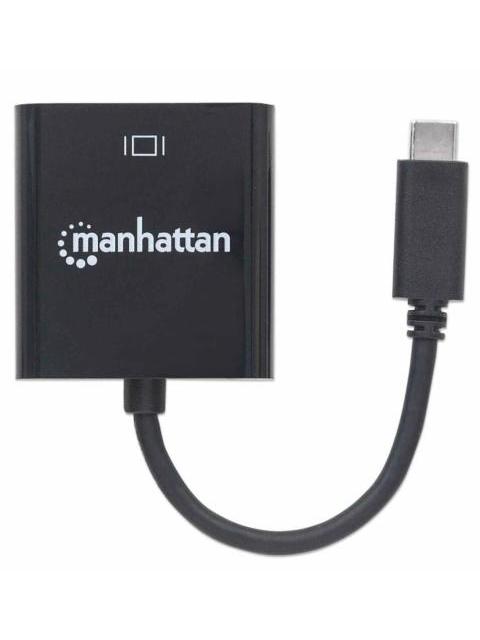 MANHATTAN ADAPTADOR USB-C 3.1 MACHO - VGA HEMBRA NEGRO - Imagen 4