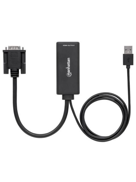 MANHATTAN ADAPTADOR VGA (D-SUB)-USB - HDMI 1920 X 1200 PIXELES NEGRO - Imagen 3