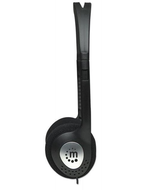MANHATTAN AUDIFONOS 177481 ALAMBRICO 3.5MM NEGRO - Imagen 2