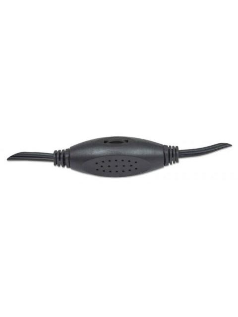 MANHATTAN BOCINAS PARA COMPUTADORA SERIE 2600 USB CUBO ALAMBRICO 3W RMS NEGRO - Imagen 6