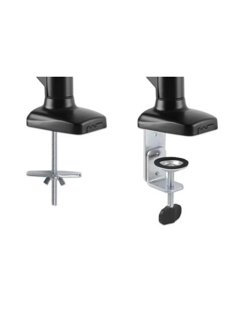 MANHATTAN BRAZO DE ESCRITORIO PARA 2 MONITORES 13-27 MAX 9KGS NEGRO - Imagen 6