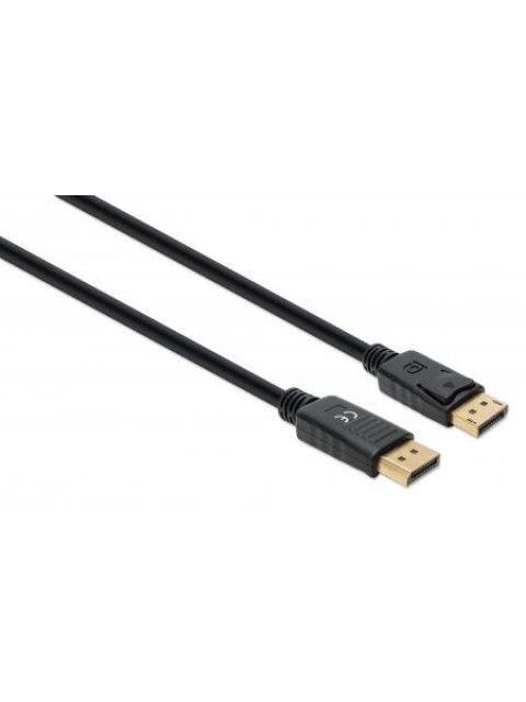 MANHATTAN CABLE 355582 DISPLAYPORT MACHO - DISPLAYPORT 1.4 MACHO 3 METROS NEGRO - Imagen 2
