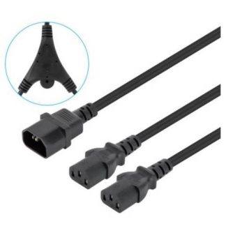 MANHATTAN CABLE DE PODER C13 HEMBRA - C14 HEMBRA 1.8 METROS
