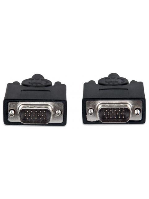 MANHATTAN CABLE DE VIDEO PARA MONITOR SVGA 8MM VGA (D-SUB) MACHO - VGA (D-SUB) MACHO 7.5 METROS NEGRO - Imagen 3