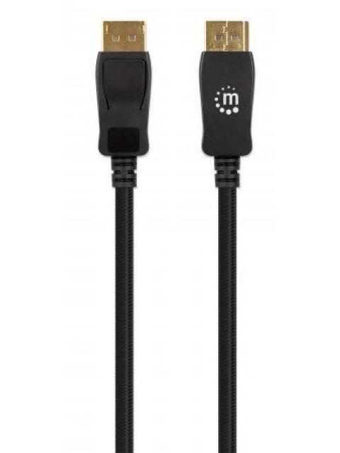 MANHATTAN CABLE DISPLAYPORT 1.4 MACHO - DISPLAYPORT 1.4 MACHO 8K 60HZ 1 METRO NEGRO - Imagen 4