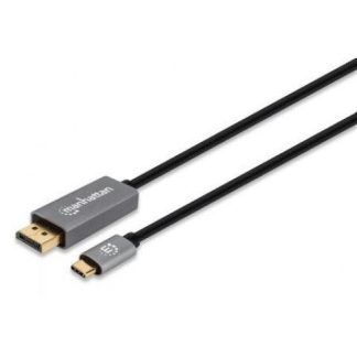 MANHATTAN CABLE DISPLAYPORT 1.4 MACHO - USB C MACHO 8K 60HZ 3 METROS NEGRO