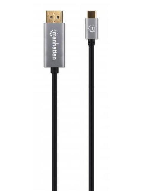 MANHATTAN CABLE DISPLAYPORT 1.4 MACHO - USB-C MACHO 8K 60HZ 2 METROS NEGRO - Imagen 5