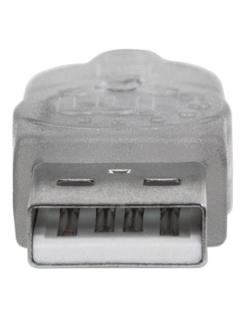 MANHATTAN CABLE EXTENSION DE ALTA VELOCIDAD USB 2.0 USB A MACHO - USB A HEMBRA 3 METROS PLATEADO - Imagen 6
