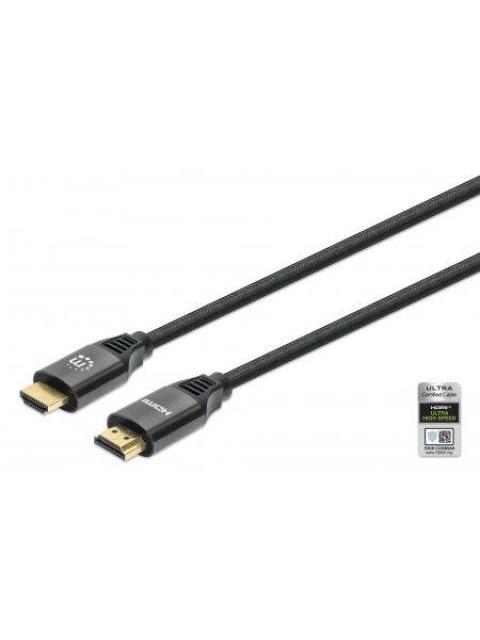 MANHATTAN CABLE HDMI DE ALTA VELOCIDAD HDMI A MACHO - HDMI A MACHO 1 METRO NEGRO