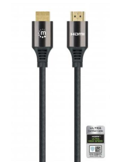 MANHATTAN CABLE HDMI DE ALTA VELOCIDAD HDMI-A MACHO - HDMI-A MACHO 8K 60HZ 3 METROS NEGRO - Imagen 4