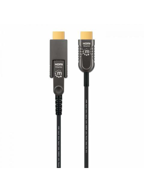 MANHATTAN CABLE OPTICO ACTIVO HDMI MACHO - HDMI MACHO CON CONECTOR DESMONTABLE 50 METROS NEGRO - Imagen 3