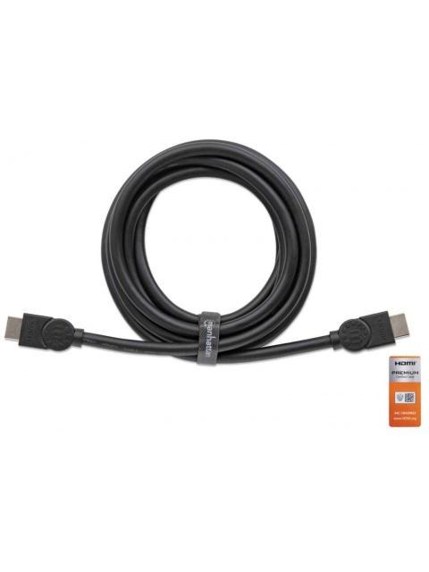 MANHATTAN CABLE CERTIFICADO PREMIUM HDMI 2.0 MACHO - HDMI 2.0 MACHO 4K 60HZ 1.8 METROS NEGRO - Imagen 4