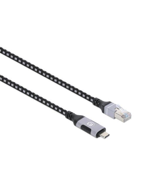 MANHATTAN CABLE RJ-45 MACHO - USB-C MACHO 2 METROS - Imagen 2