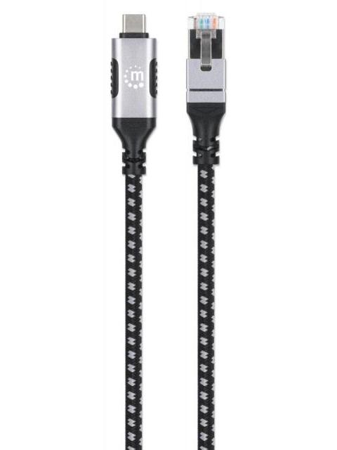 MANHATTAN CABLE RJ-45 MACHO - USB-C MACHO 2 METROS - Imagen 3
