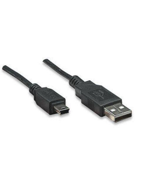 MANHATTAN CABLE USB 2.0 USB A MACHO - MINI USB B MACHO 3 METROS NEGRO - Imagen 4