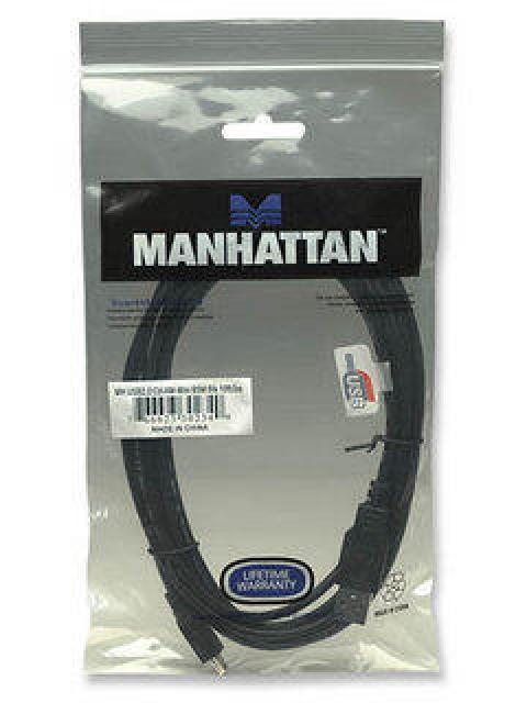 MANHATTAN CABLE USB 2.0 USB A MACHO - MINI USB B MACHO 3 METROS NEGRO - Imagen 5