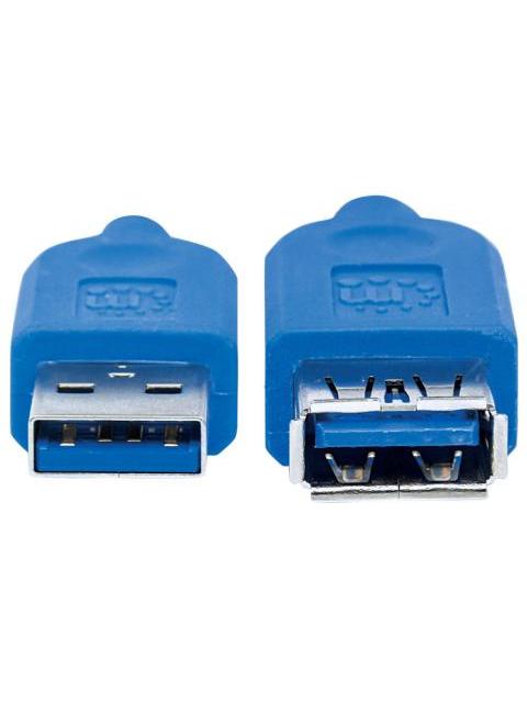 MANHATTAN CABLE USB A MACHO - USB A HEMBRA 1 METROS AZUL - Imagen 3