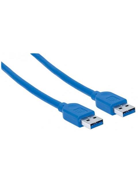 MANHATTAN CABLE USB A MACHO - USB A MACHO 1.8 METROS AZUL - Imagen 2